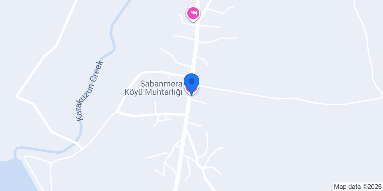 Şabanmera Köyü Muhtarlığı konumu