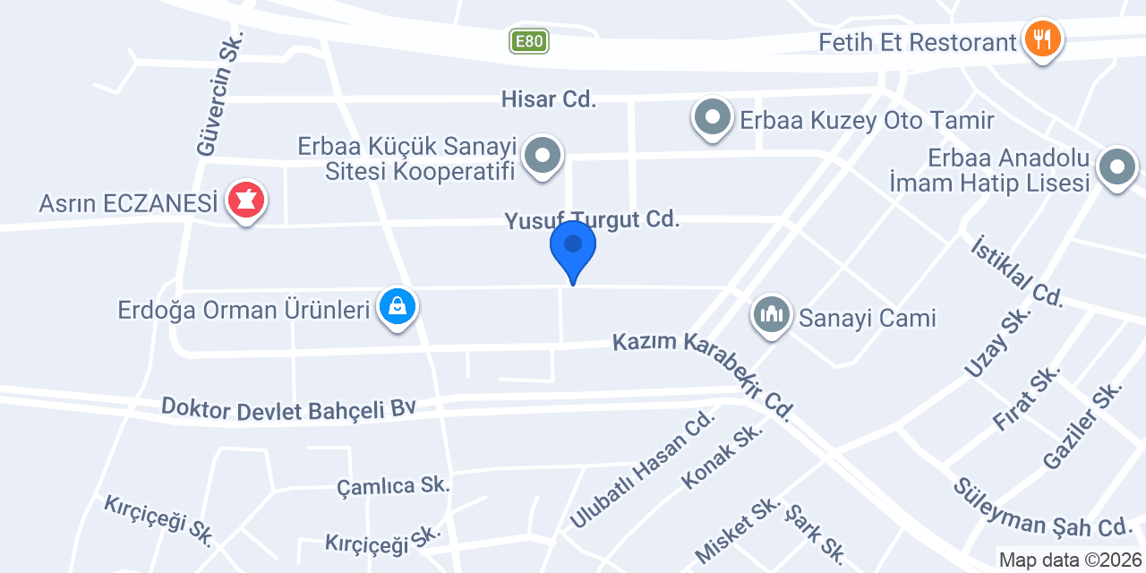 Erbaa bulut motors konumu