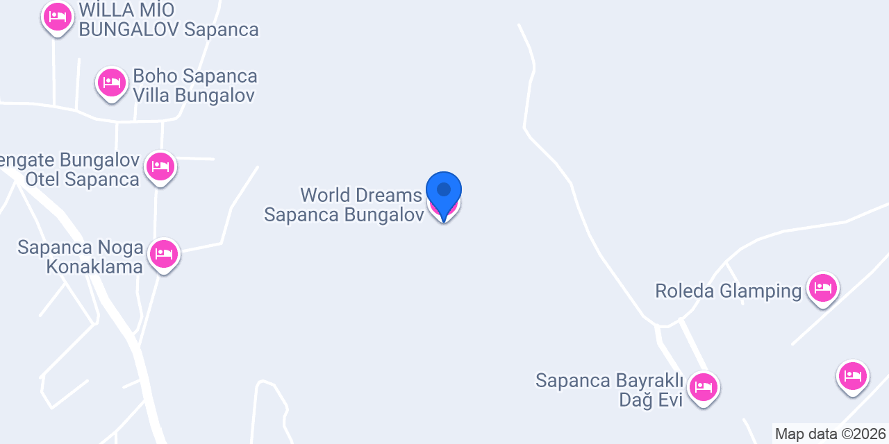 World Dreams Sapanca Bungalov konumu