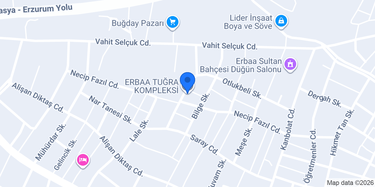 ERBAA TUĞRA KOMPLEKSİ konumu