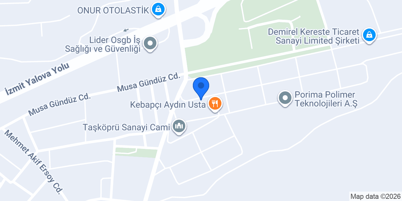 TEKİN Oto Kaporta konumu