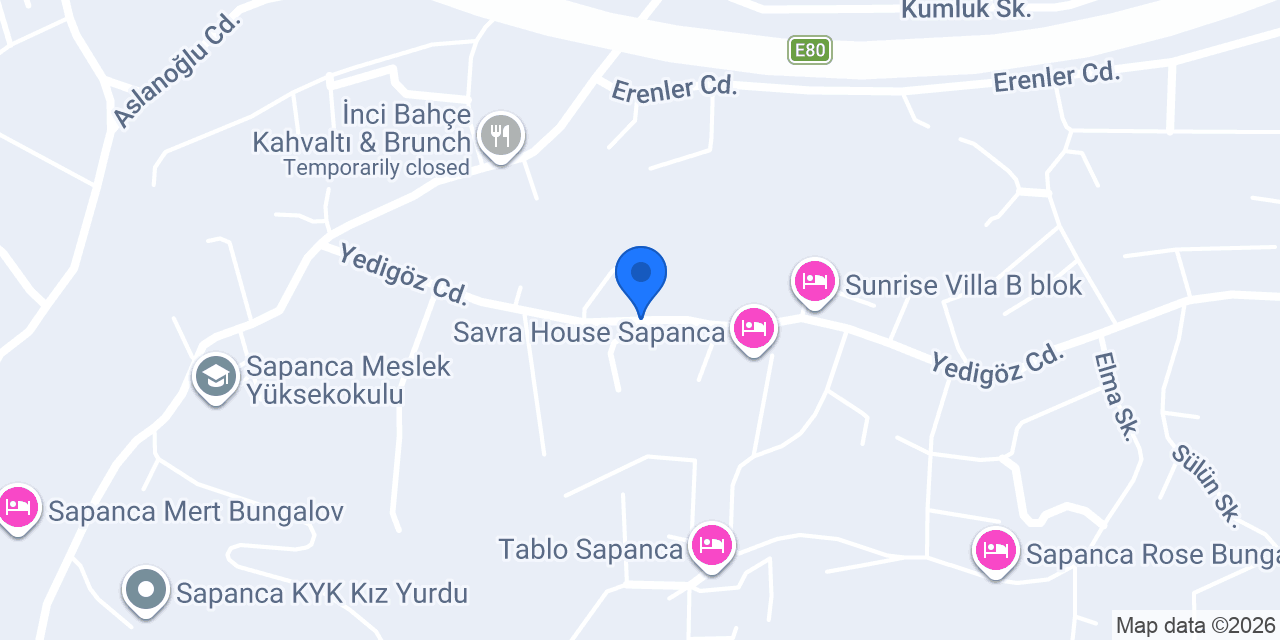 DORA VİLLALARI konumu
