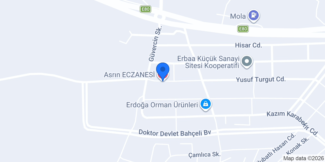 Asrın ECZANESİ konumu