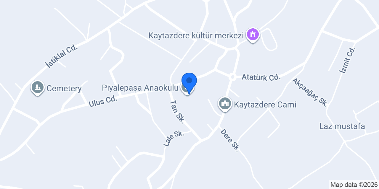 Piyalepaşa Anaokulu konumu