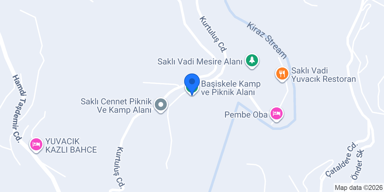 Başiskele Kamp ve Piknik Alanı konumu