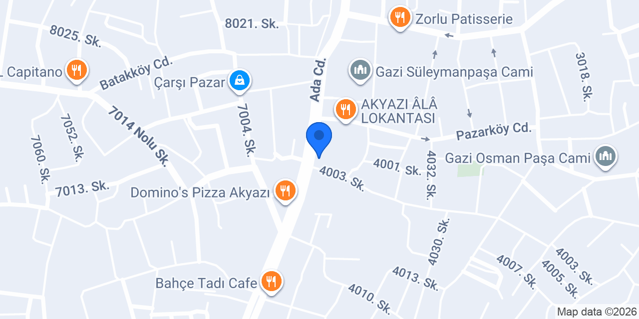 Akyazı Kasabı konumu