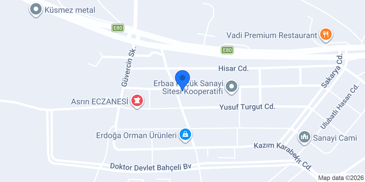 Palmiye Restoran konumu