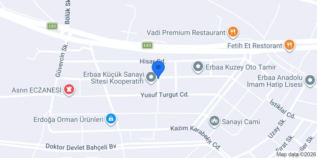 Arif Oto Servisi konumu