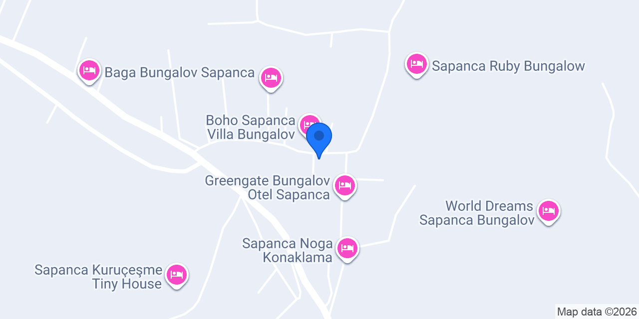 Nar Bungalov Sapanca konumu