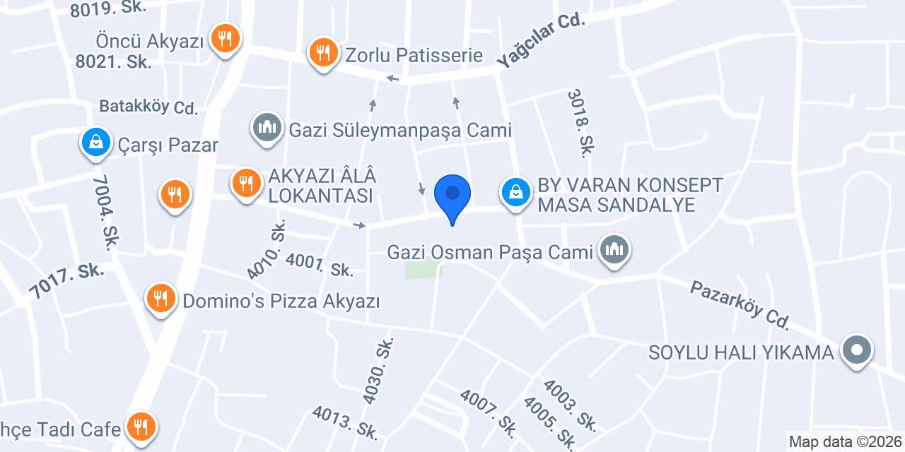 Evim Mobilya konumu