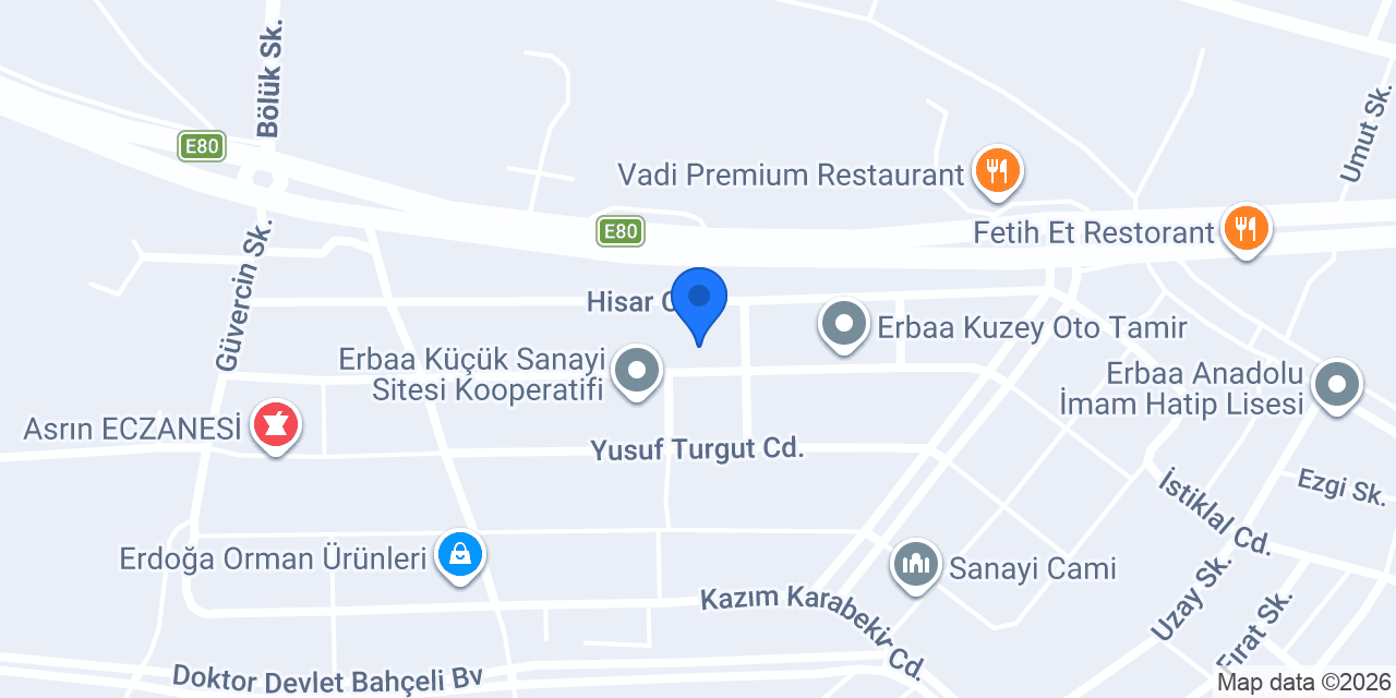 Kulogullari oto yedek parca konumu