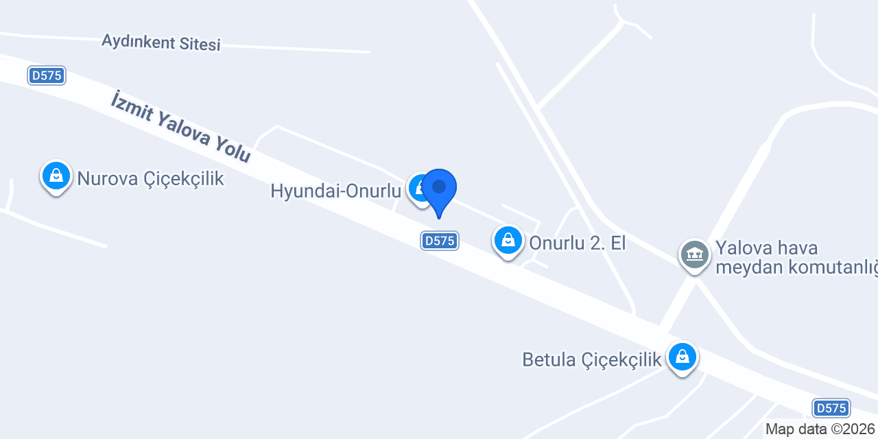 Praticar Yalova Şehir Araç Kiralama konumu