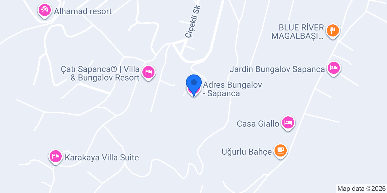 Adres Bungalov - Sapanca konumu