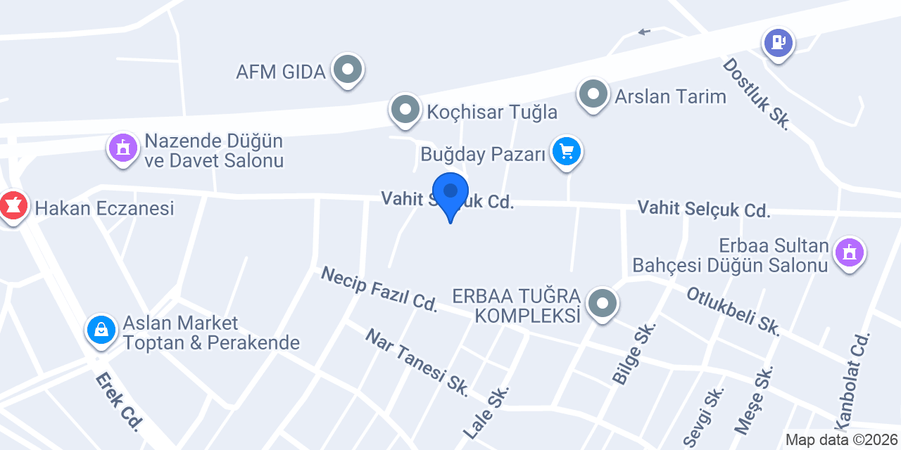 Bayraktar Toprak Sanayi konumu