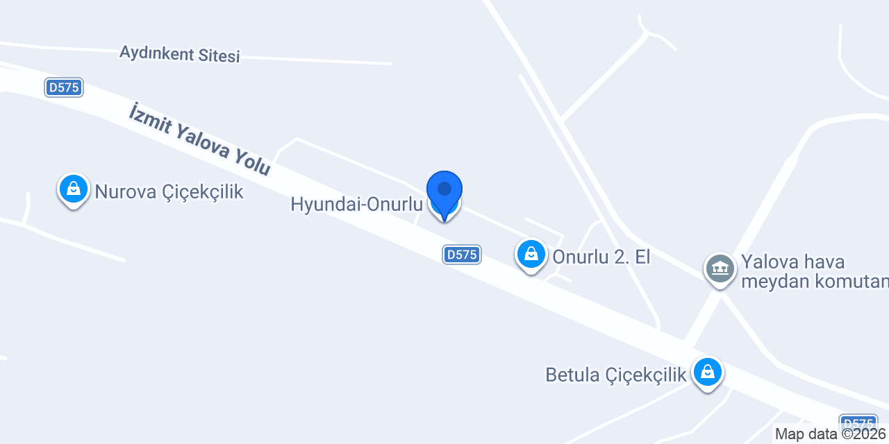 Hyundai-Onurlu konumu