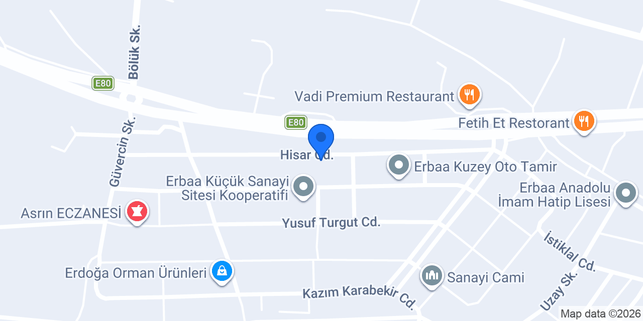 Erbaa rot balans SİMETRİ konumu