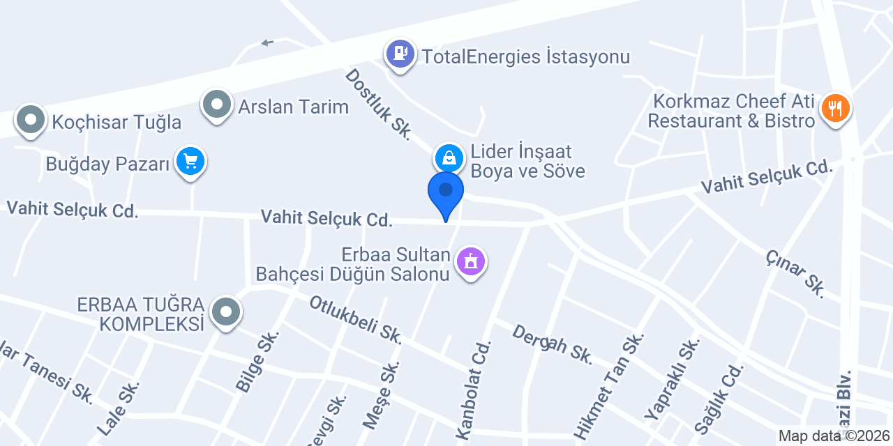 Anadolupet Ambalaj konumu