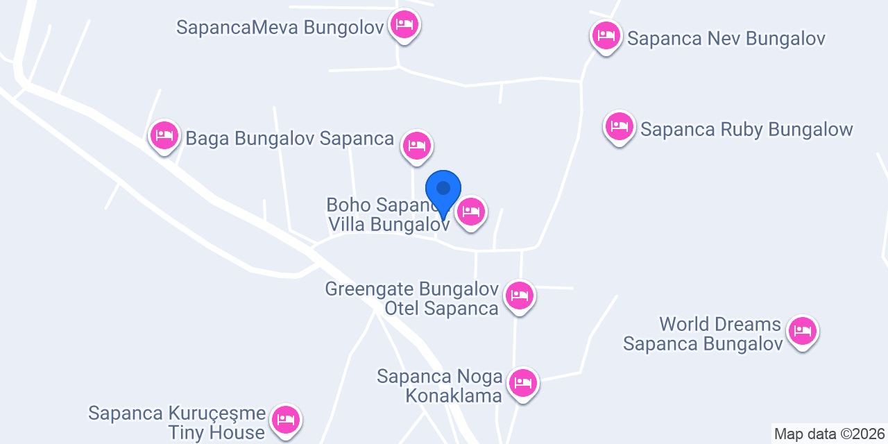Sapanca Munuha Bungalov konumu