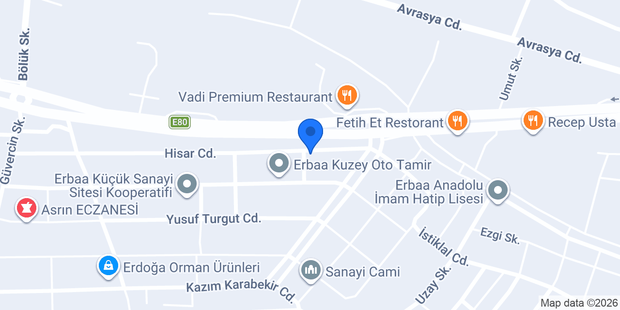STARMAXX-Yılmaz Oto Lastik konumu