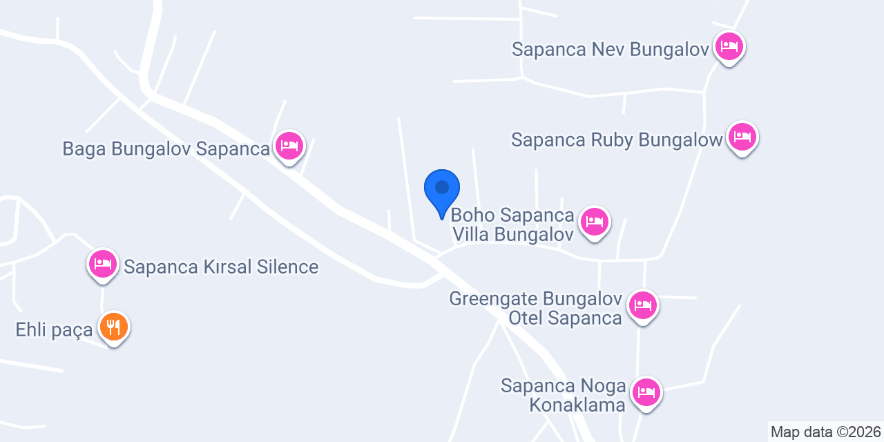Sapanca Elite Bungalov konumu