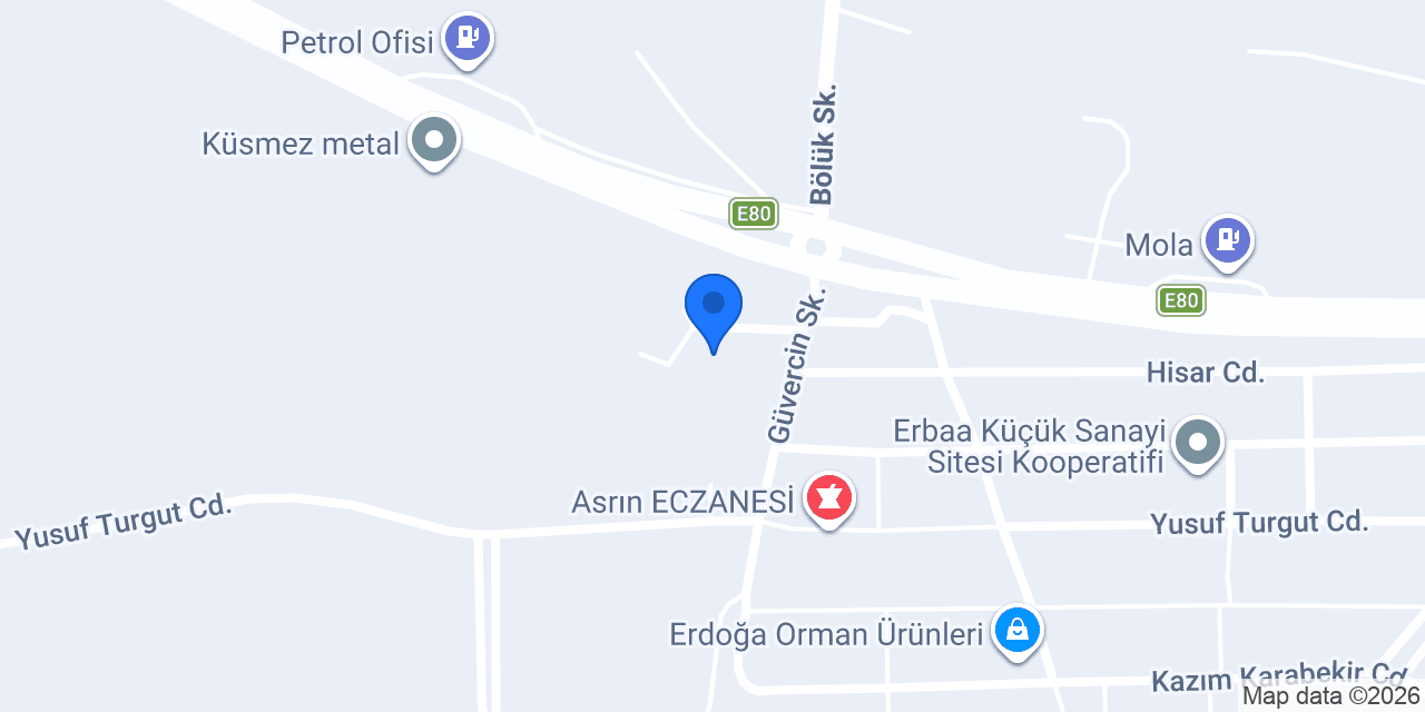 Erbaa İlçe Jandarma konumu