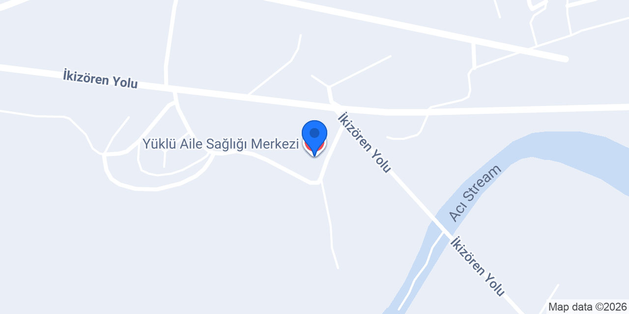 Yüklü Aile Sağlığı Merkezi konumu