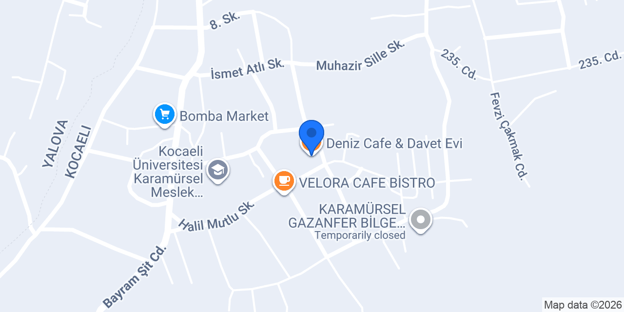 Deniz Cafe & Davet Evi konumu