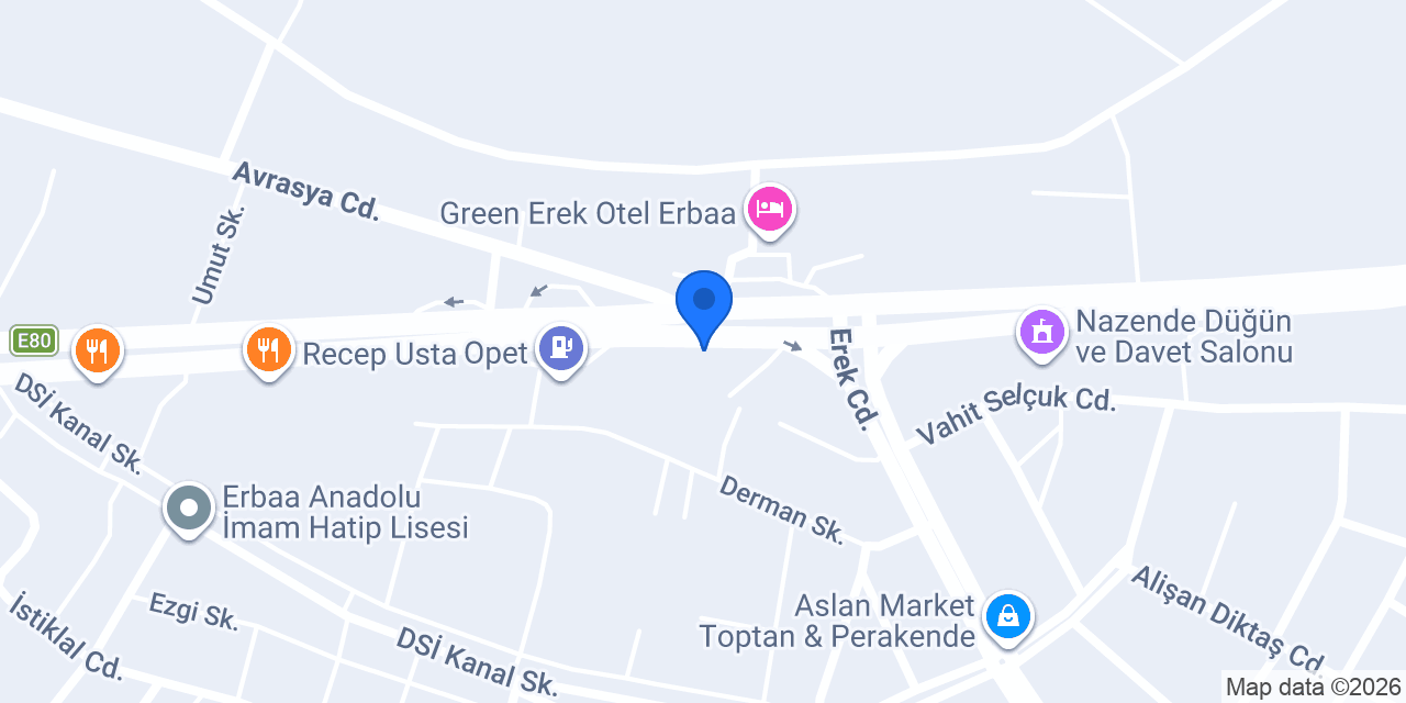 Erbaa Umut Yapı İnşaat konumu