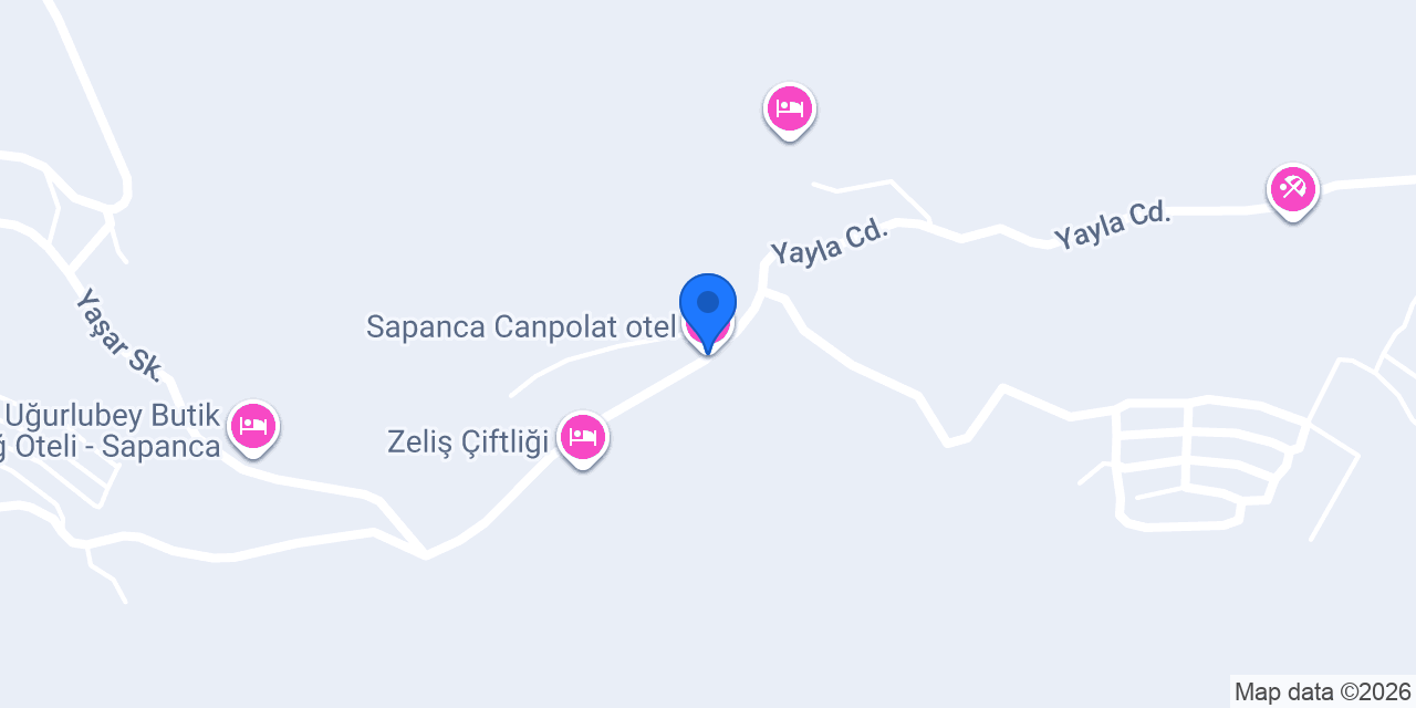 Sapanca Canpolat otel konumu
