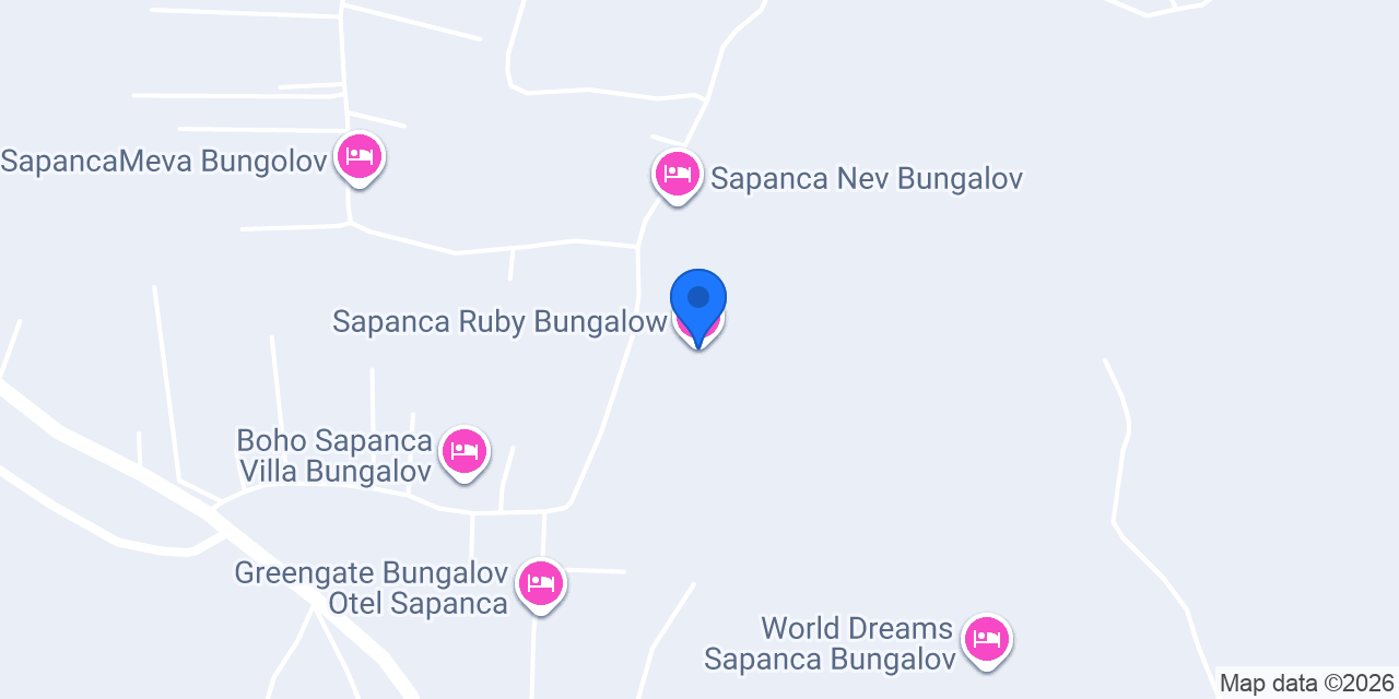 Sapanca Ruby Bungalow konumu