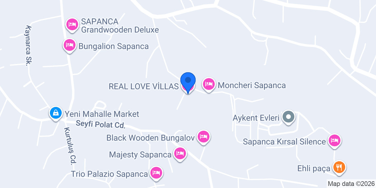 REAL LOVE VİLLAS konumu