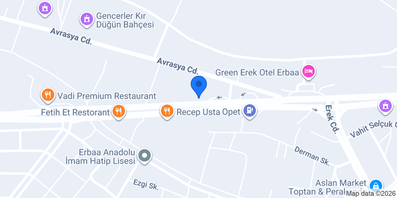 Aura Yapı Erbaa Prefabrik konumu