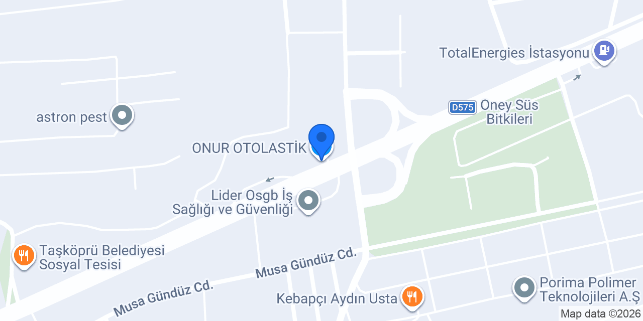 ONUR OTOLASTİK konumu