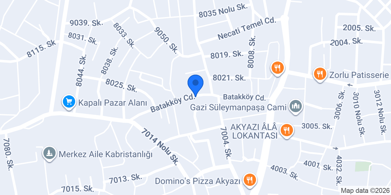 Sandıkçıoğlu mobilya konumu
