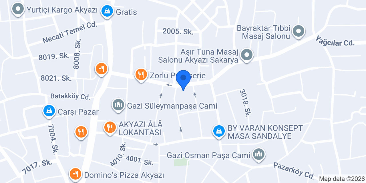 Ayanlar Yapi Market konumu