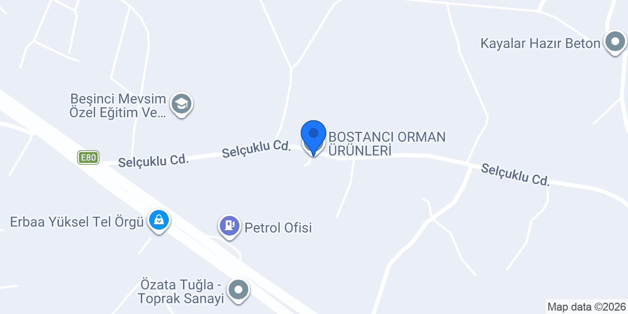 BOSTANCI ORMAN ÜRÜNLERİ konumu
