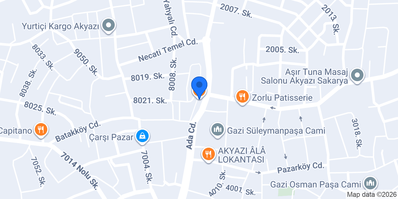 Öncü Akyazı konumu