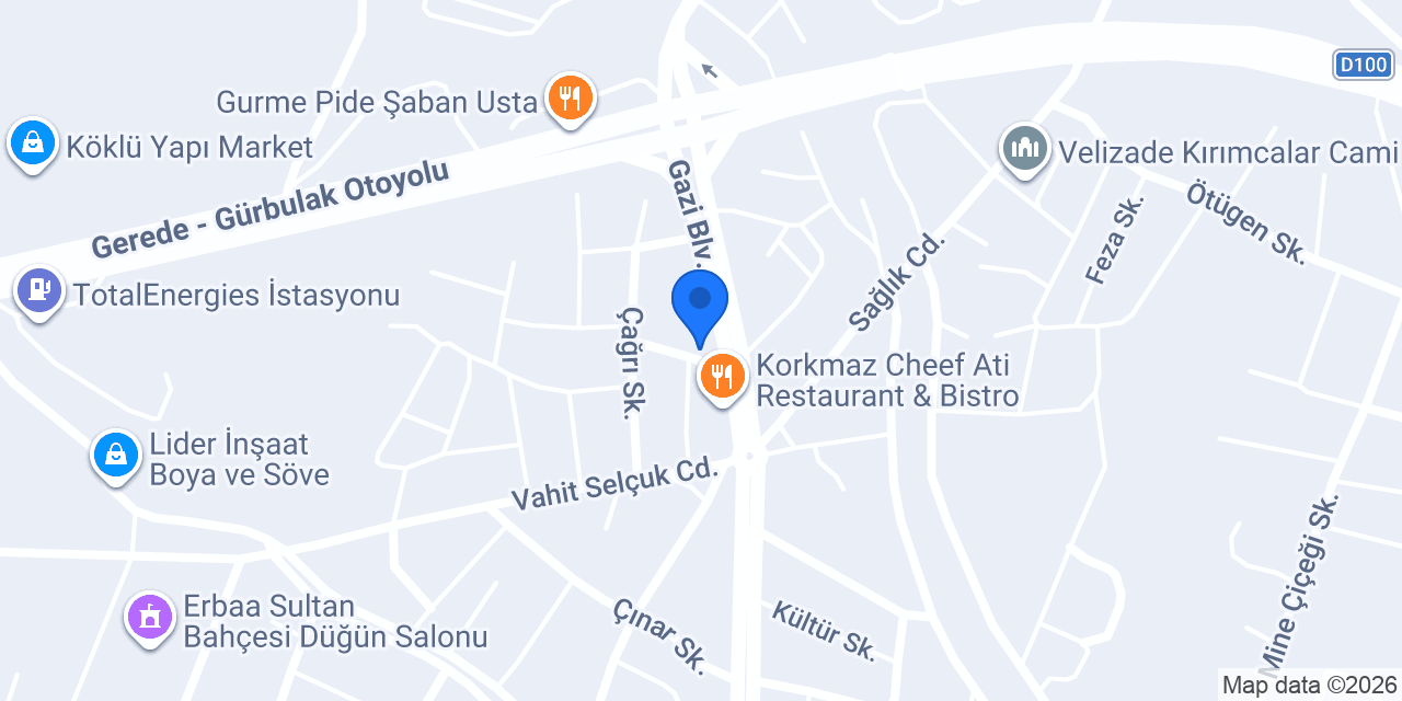 Şahin Gıda Pazarı konumu