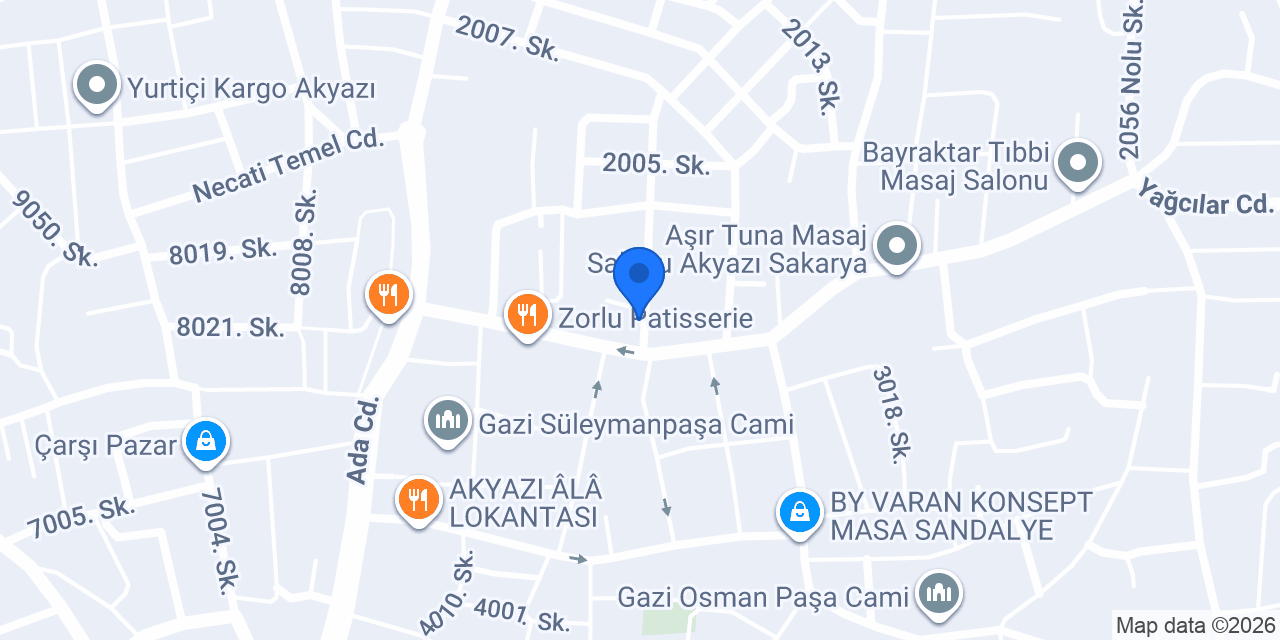 SAMASTI ELEKTİRİK ELEKTRONİK A.Ş. konumu