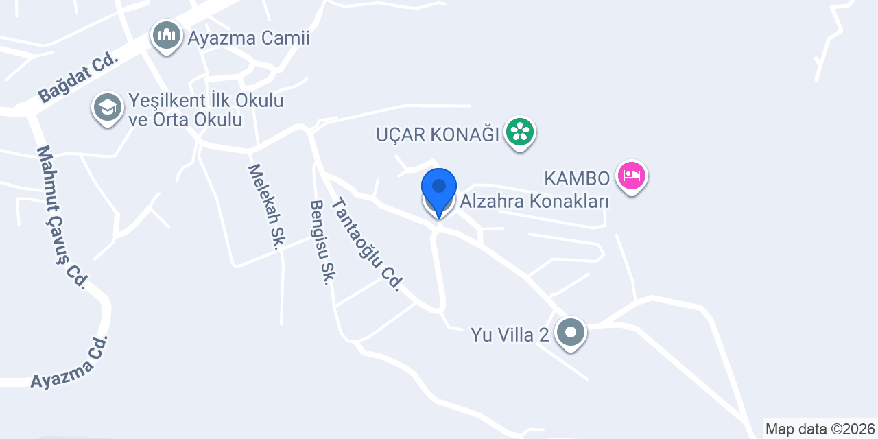 Alzahra Konakları konumu