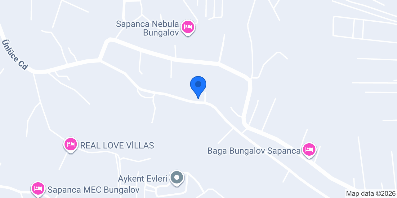 Seyrigöl Bungalov Sapanca konumu