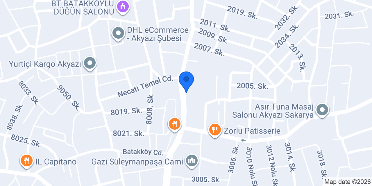 Akyazı OPTİK konumu