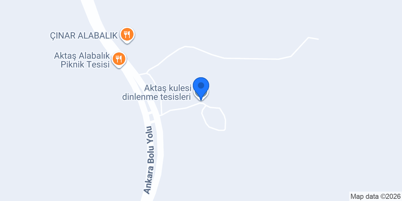 Aktaş kulesi dinlenme tesisleri konumu