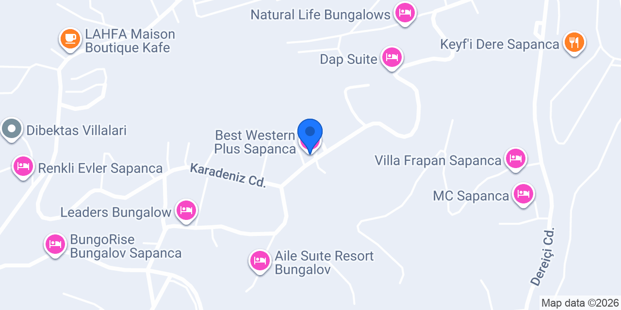 Best Western Plus Sapanca konumu