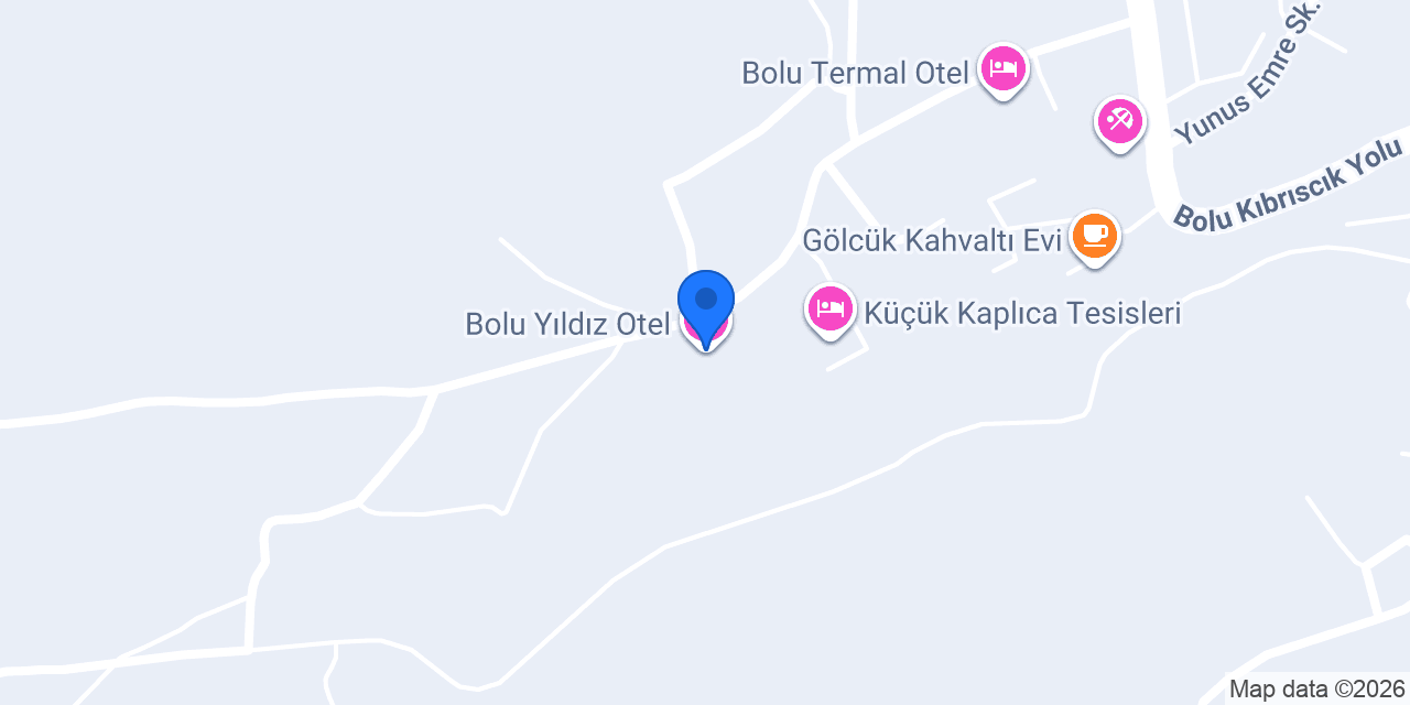 Bolu Yıldız Otel konumu