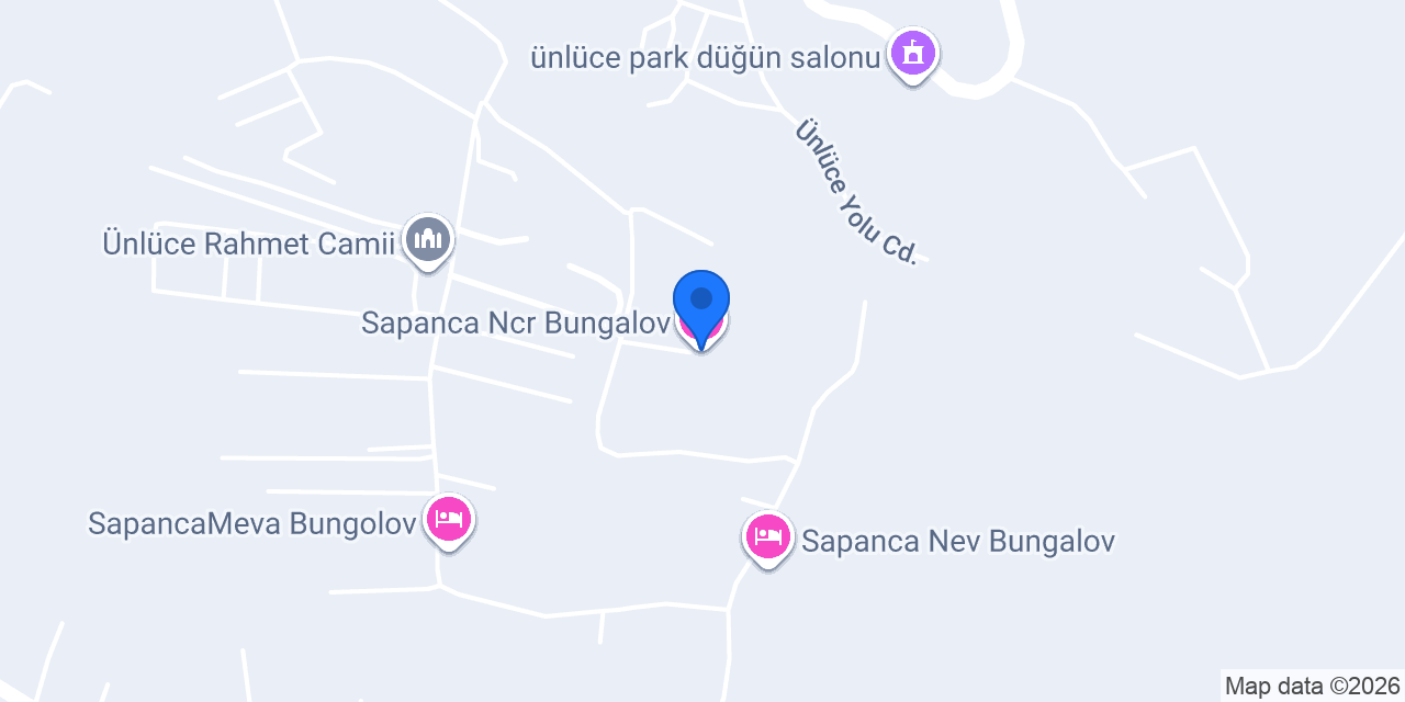 Sapanca Ncr Bungalov konumu