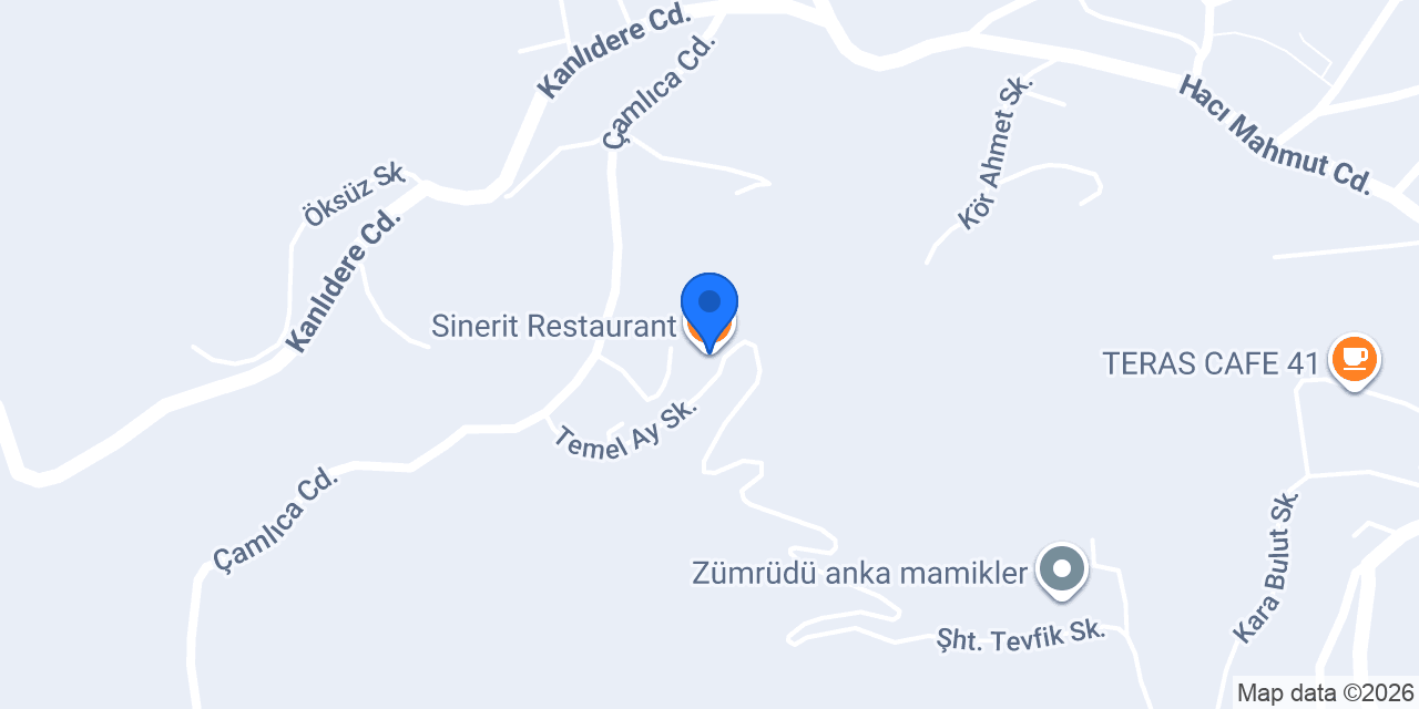 Sinerit Restaurant konumu