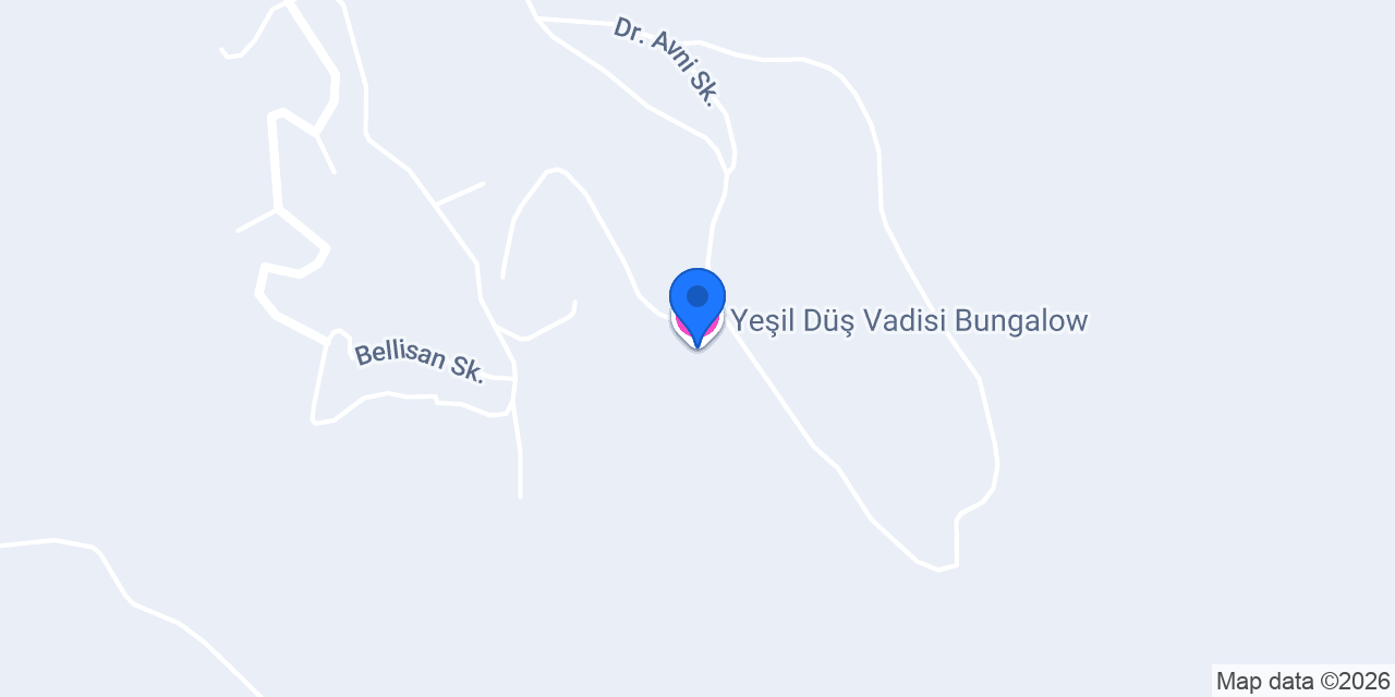 Yeşil Düş Vadisi Bungalow konumu