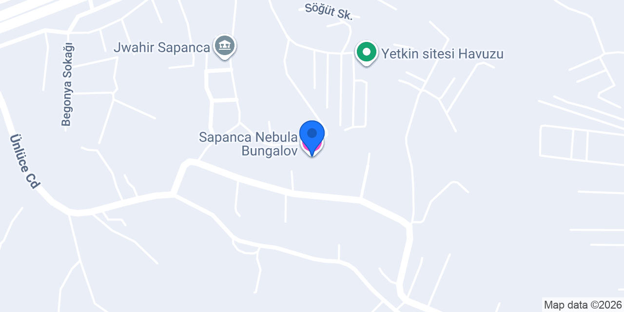 Sapanca Nebula Bungalov konumu