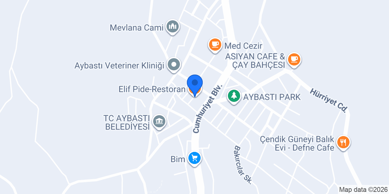 Elif Pide-Restoran konumu